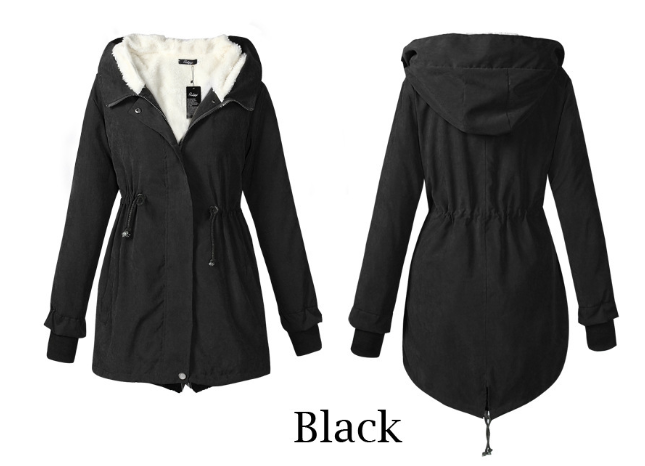 Women’s Long Sleeve Hooded Jacket in 2 Colors S-XXL - Wazzi's Wear