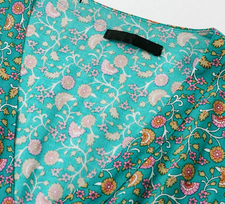 Women’s Bohemian V-Neck Short Sleeve Maxi Dress in 3 Colors S-2XL - Wazzi's Wear