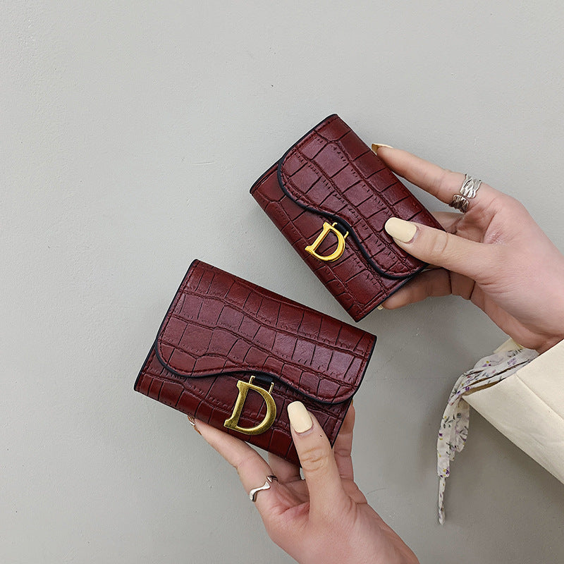 Women's Soft PU Leather 2-Fold Wallet or Card Case in 5 Colors - Wazzi's Wear