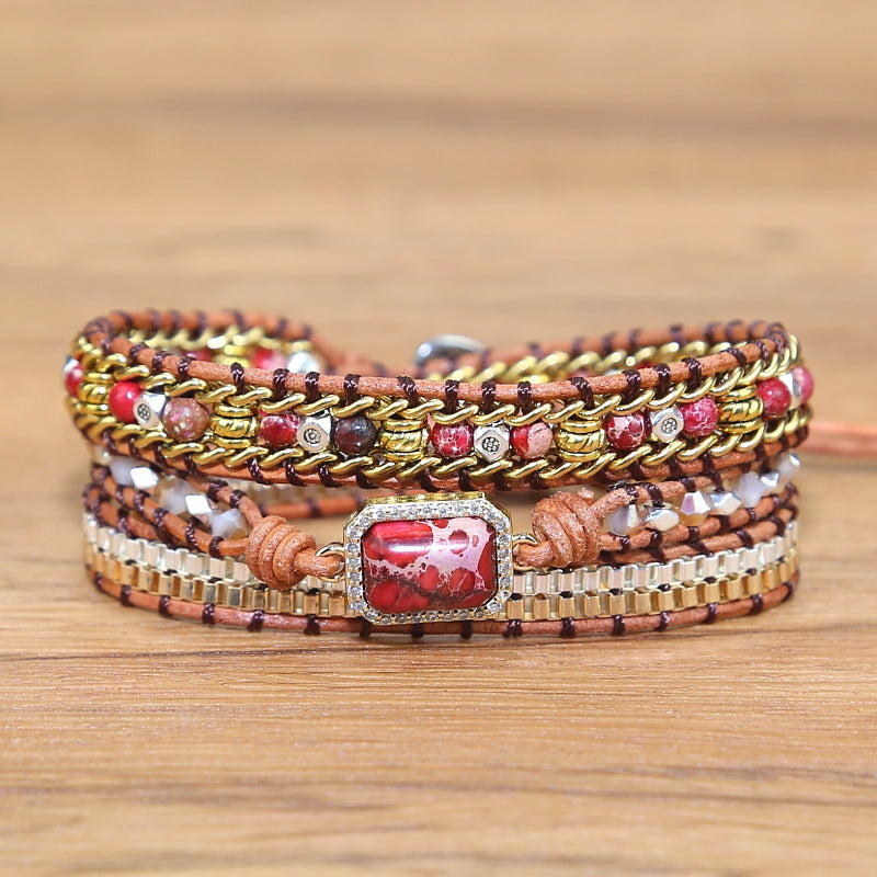 Multi-Layer Woven Bohemian Bracelet in 2 Colors - Wazzi's Wear