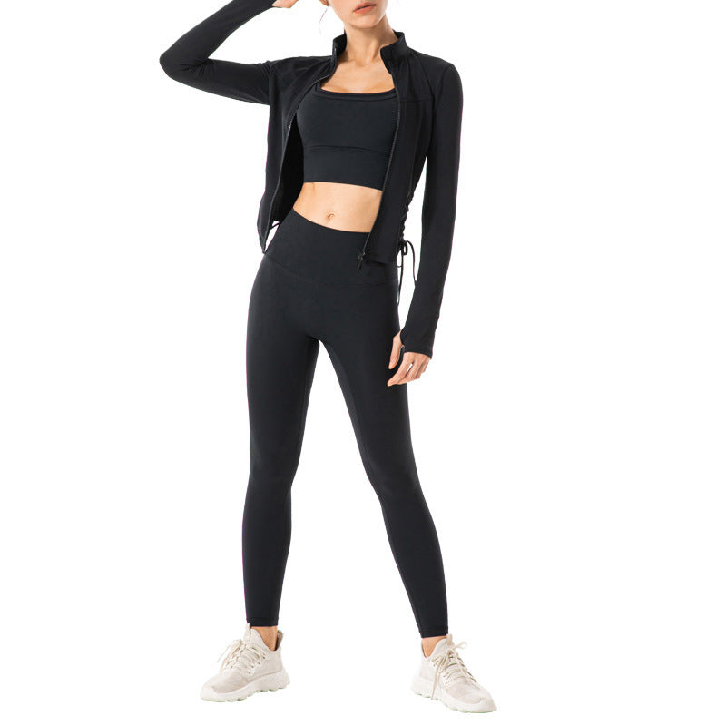 Women’s Yoga Jacket with Adjustable Waist