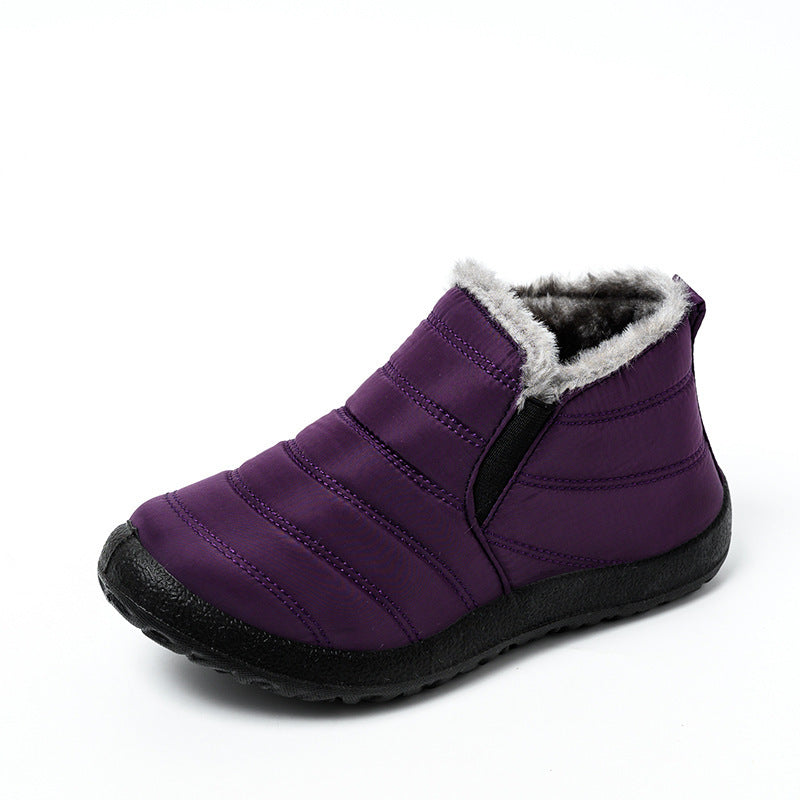 Unisex Waterproof and Lightweight Plush Quilted Ankle Boots