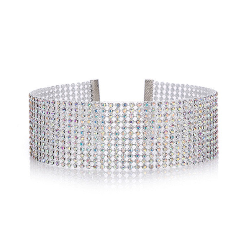 Women’s Crystal Rhinestone Choker Necklace - Wazzi's Wear