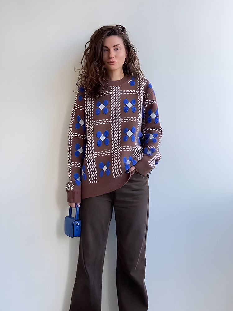Women's Knitted Sweater European And American Style