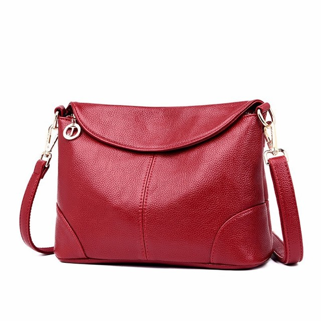 Women’s Leather Crossbody Bag with Flap in 4 Colors - Wazzi's Wear