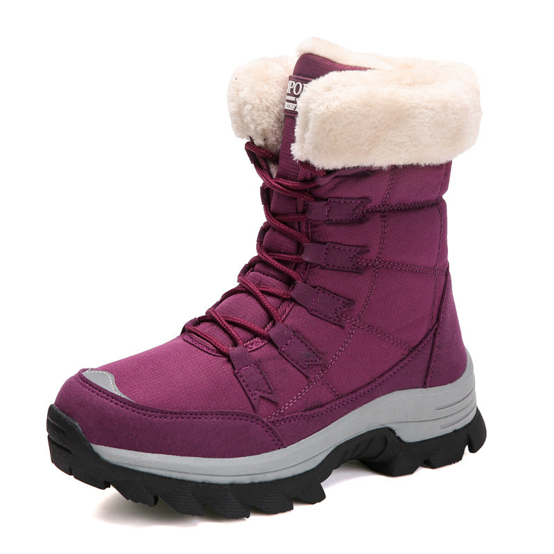 Women’s Plush Waterproof Snow Boots in 2 Colors - Wazzi's Wear