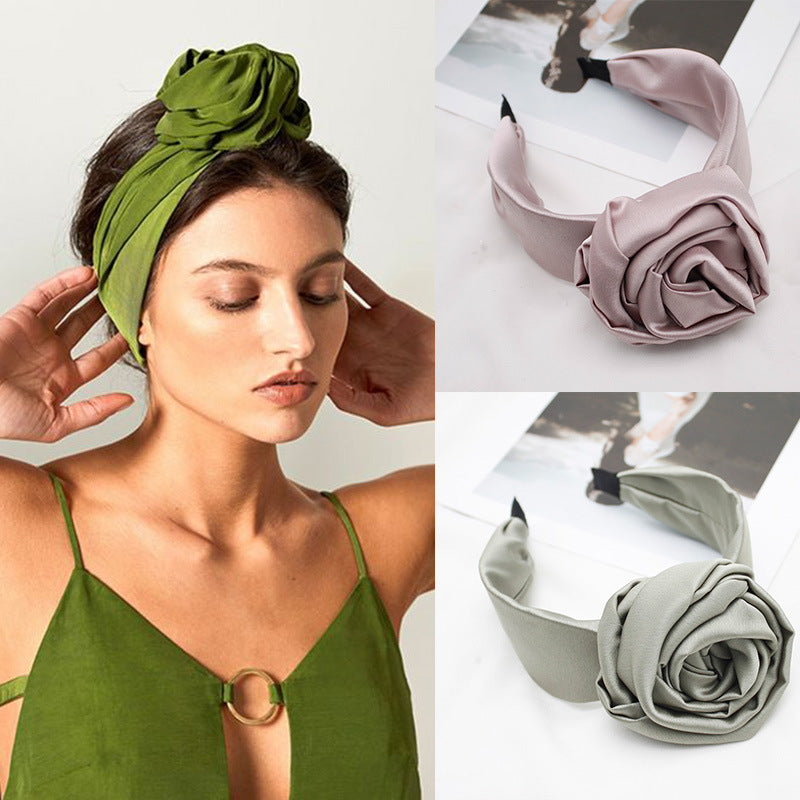 Women’s Satin Headband in 5 Colors - Wazzi's Wear