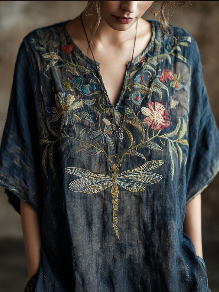 Spring Fashion Carnival Trendy Printed Womens V-Neck Short-Sleeve Top