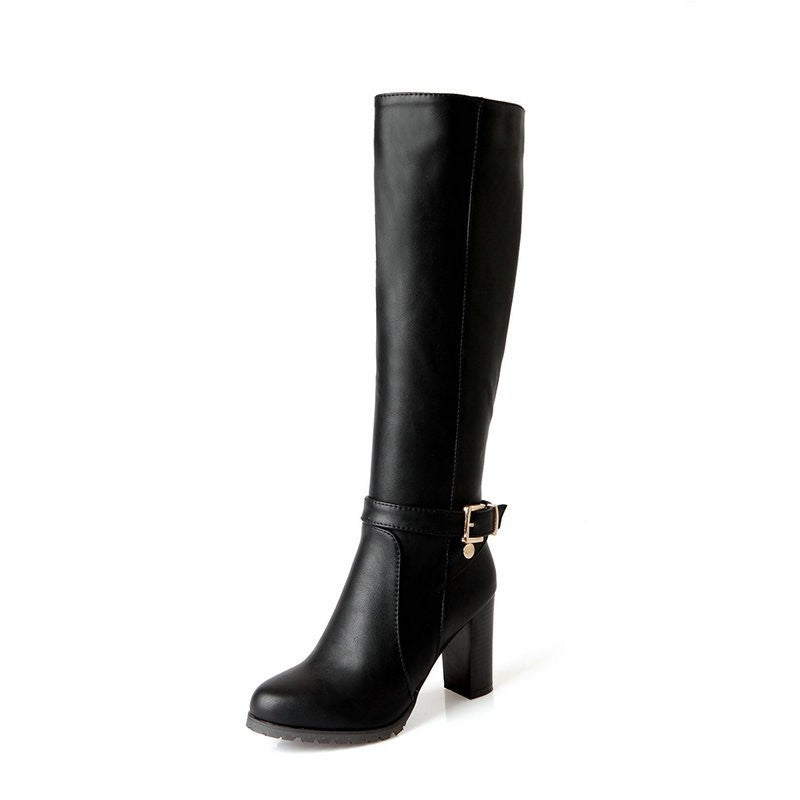 Women’s Block Heel Knee High Boots