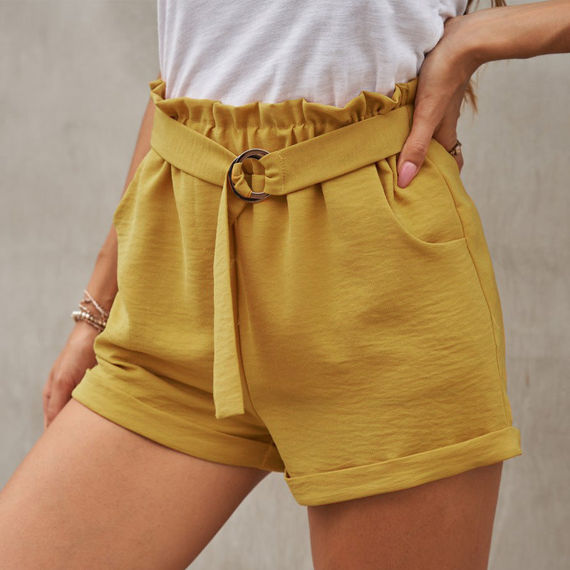 Women’s High Elastic Waist Shorts with Pockets in 3 Colors S-XL