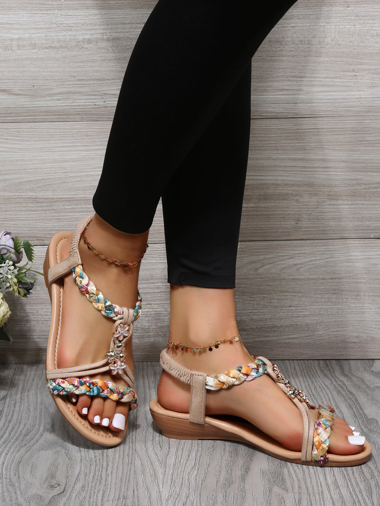 Women's Open Toe Bohemian Sandals in 2 Colors - Wazzi's Wear