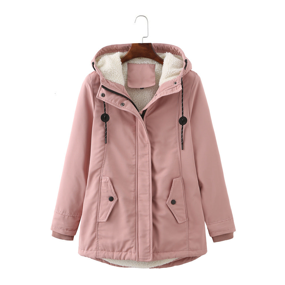 Women’s Warm Plush Hooded Jacket