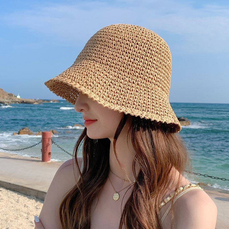 Women’s Straw Bucket Hat in 9 Colors - Wazzi's Wear