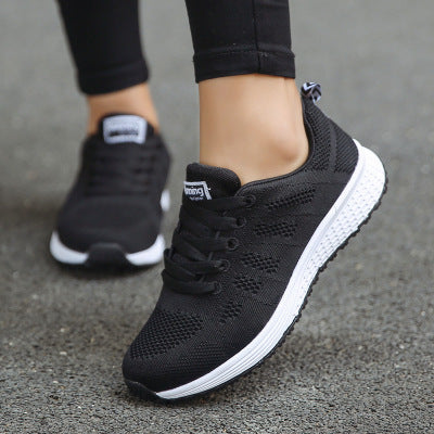 Women’s Breathable Non-Slip Flying Woven Running Shoes