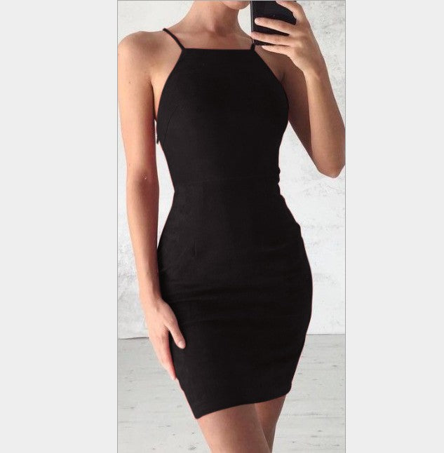 Women’s Slim Fit Sleeveless Midi Dress in 4 Colors S-XL - Wazzi's Wear