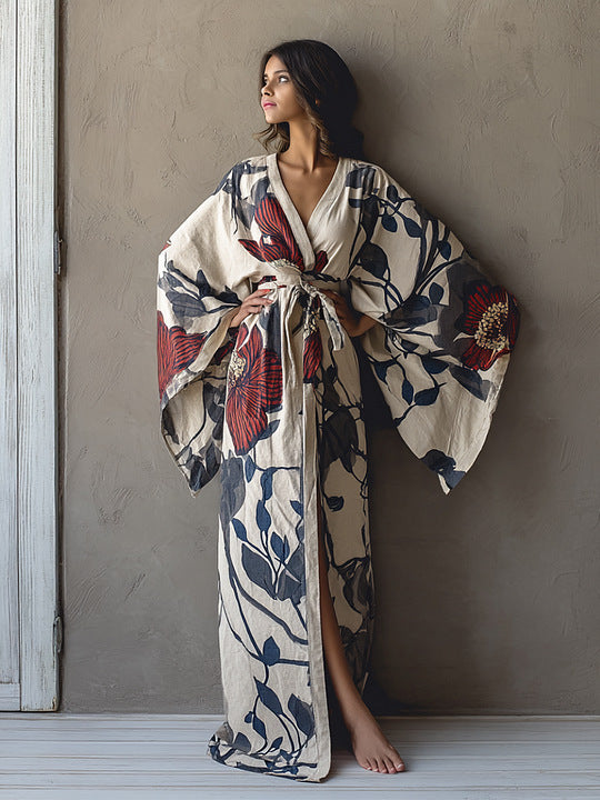 Cross-Border 3D-Printed Womens Robe For Foreign Trade