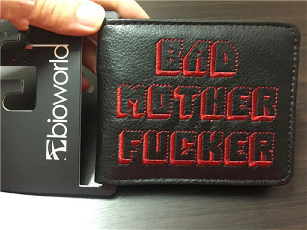 Men’s PU Leather Wallet with Funny Slogan in 8 Colors - Wazzi's Wear