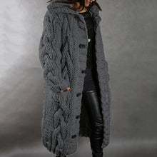 Load image into Gallery viewer, Women&#39;s Bulky Knit Cardigan Coat with Hood and Pockets in 7 Colors S-5XL - Wazzi&#39;s Wear