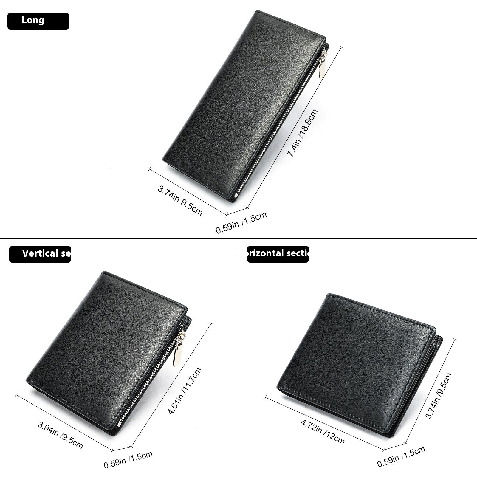 Men's Black Leather Wallet