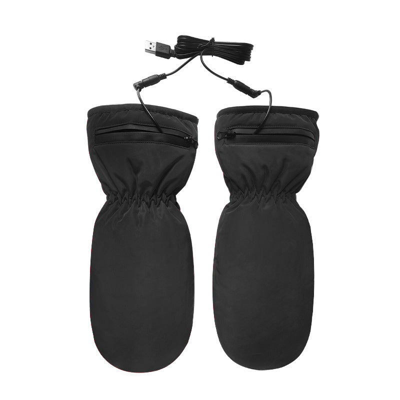 Thermal Windproof and Waterproof Heated Mittens