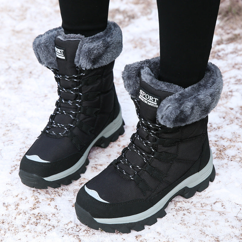 Women’s Plush Waterproof Snow Boots in 2 Colors - Wazzi's Wear