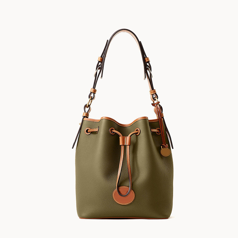 Sac seau grande capacité pour femme avec cordon de serrage en 6 couleurs