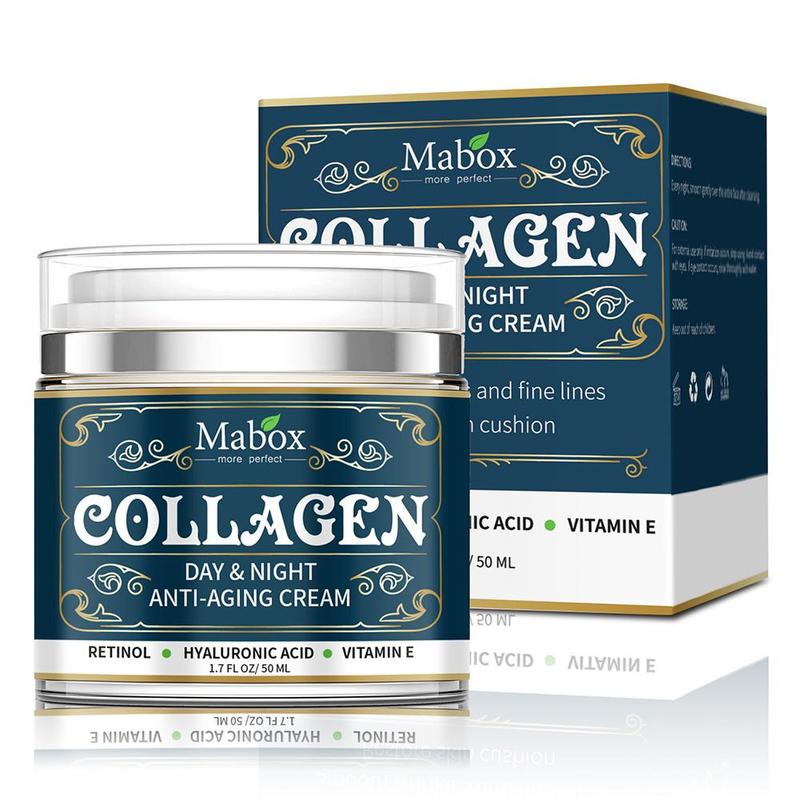 Collagen Anti-Aging Cream with Hyaluronic Acid, Retinol, and Vitamin E - Wazzi's Wear