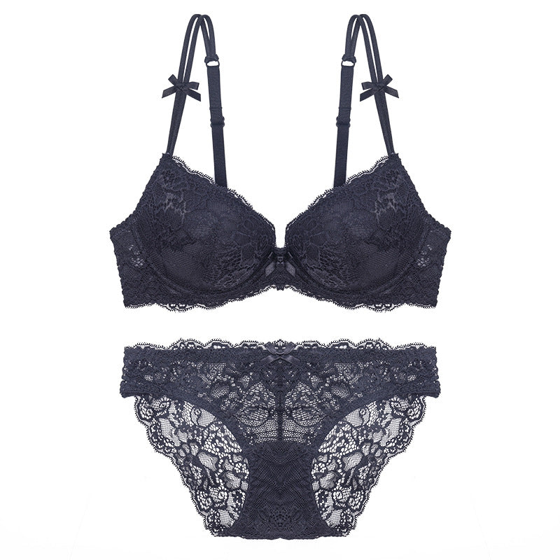 Women’s Lace Bra and Panty Set in 3 Colors - Wazzi's Wear