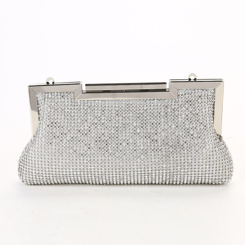 Woman’s Satin Rhinestone Clutch in 3 Colors - Wazzi's Wear