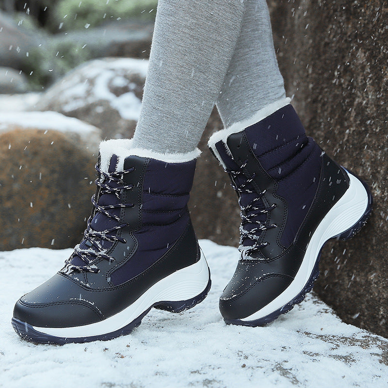 Women’s Plush Ankle Snow Boots in 4 Colors - Wazzi's Wear