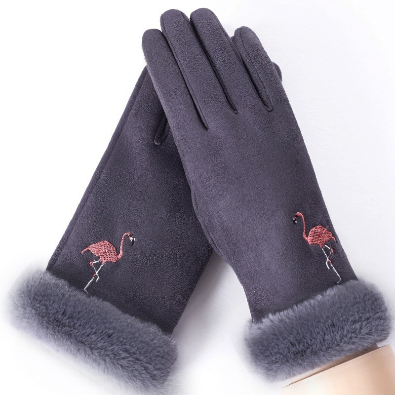 Women's Fleece-Lined Touch Screen Gloves