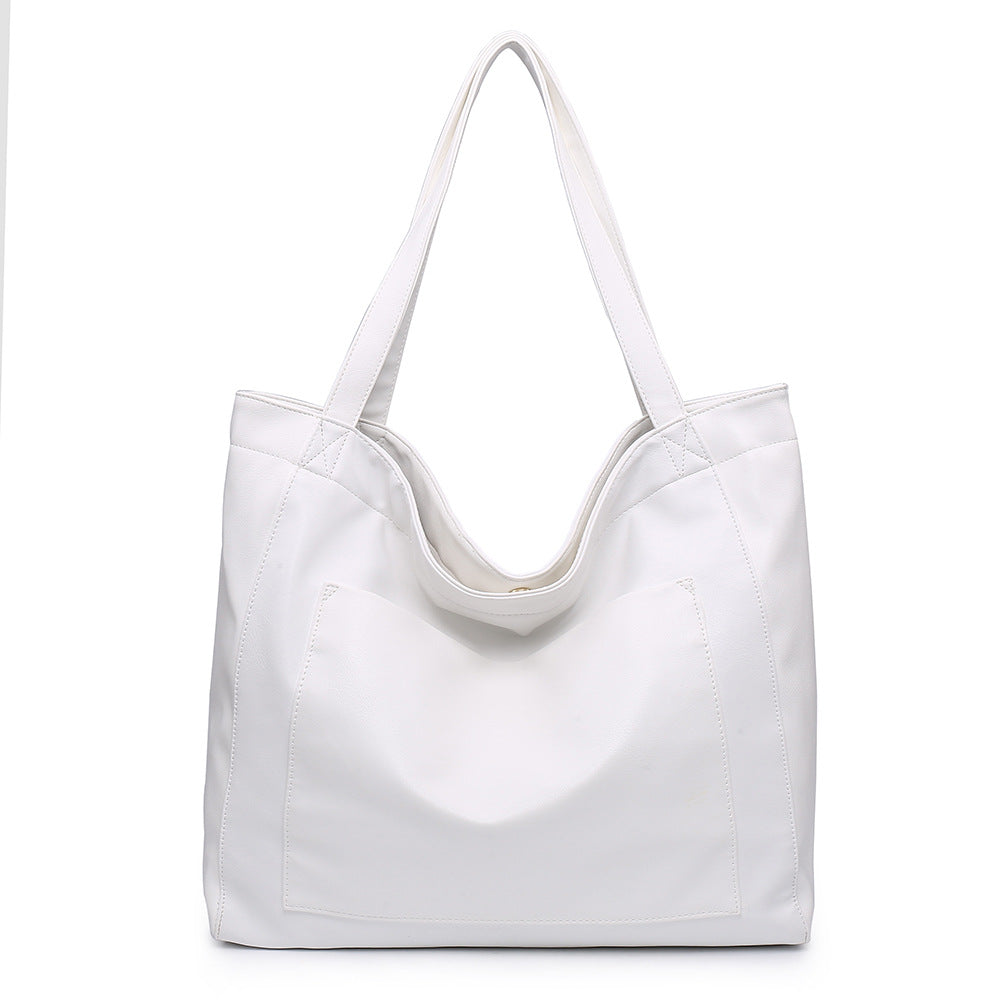 Women’s Large Capacity Tote Shoulder Bag in 4 Colors - Wazzi's Wear