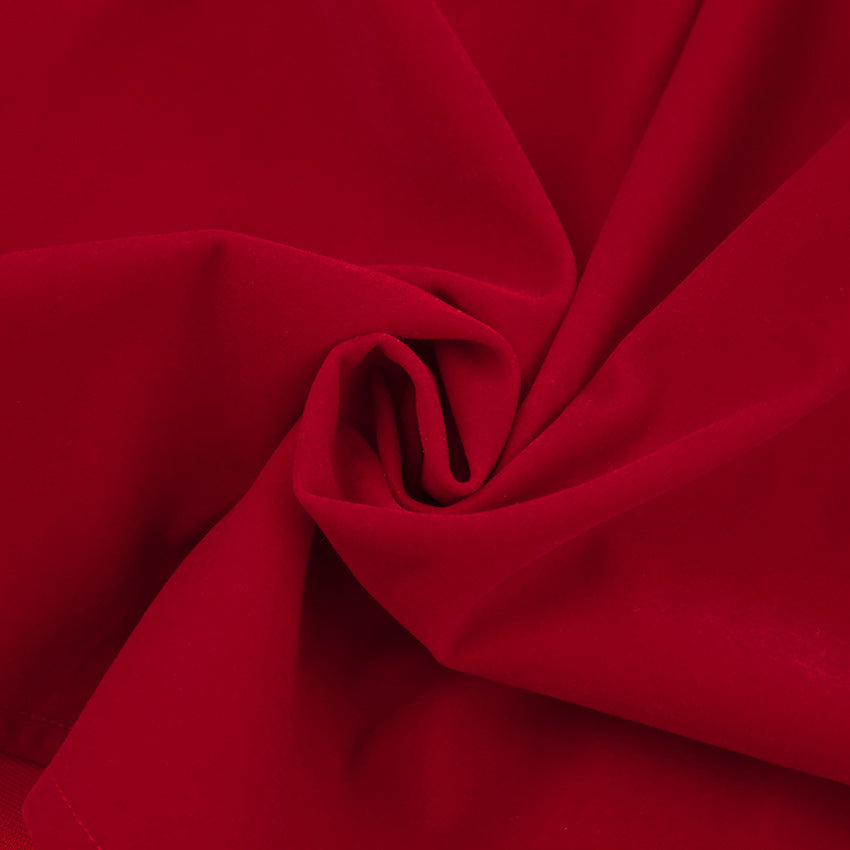 Velvet Red Cocktail Dress European And American A-line Skirt