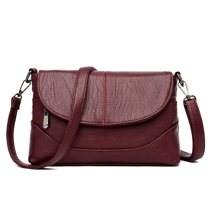 Women’s Crossbody Shoulder Bag with Zipper in 4 Colors - Wazzi's Wear