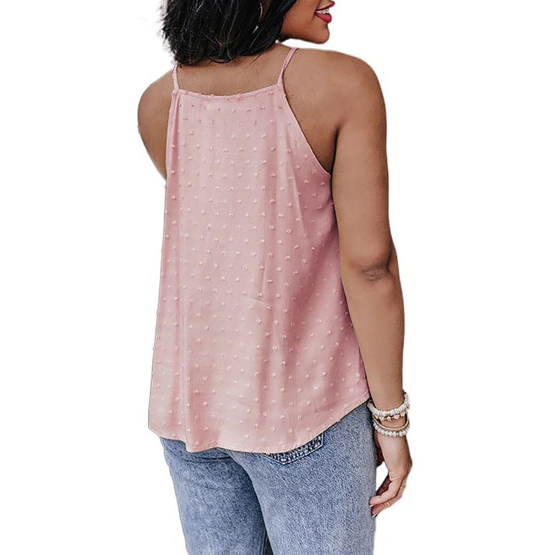 Women's Chiffon Camisole Top with Lace