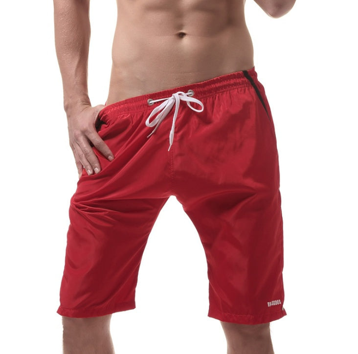 Men's Quick Dry Board Shorts with Drawstring and Pockets