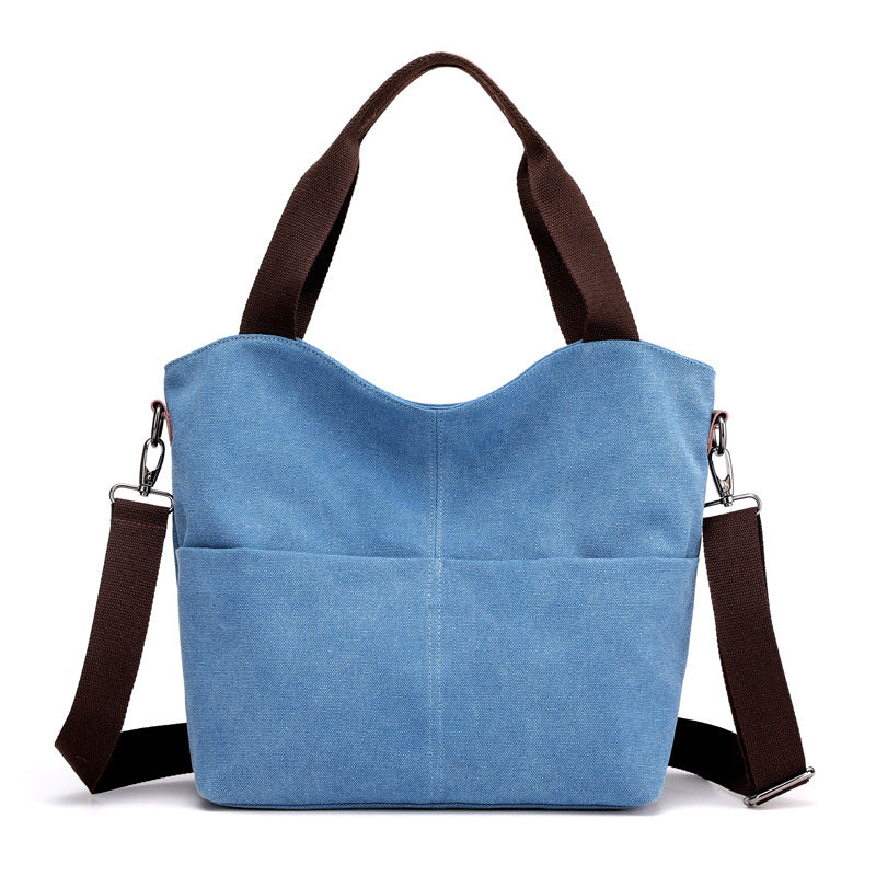 Women’s Canvas Hand Shoulder Bag in 6 Colors - Wazzi's Wear