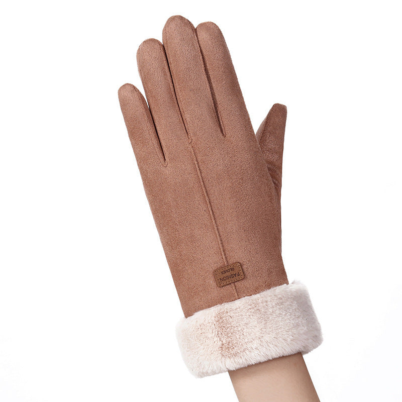 Women's Fleece-Lined Touch Screen Gloves