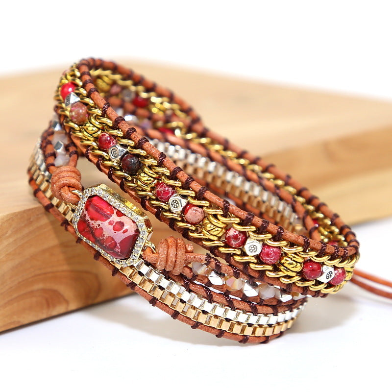 Multi-Layer Woven Bohemian Bracelet in 2 Colors - Wazzi's Wear