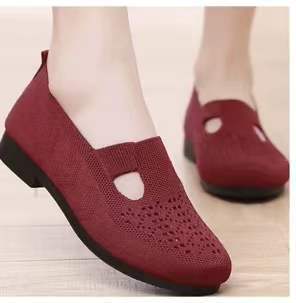 Women Light Breathable Slip-On Mesh Loafers