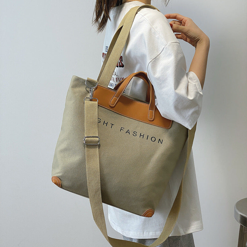 Women’s Canvas Large Capacity Shoulder Crossbody Bag in 5 Colors - Wazzi's Wear