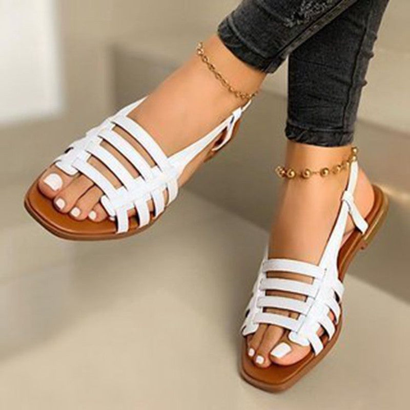Women’s Flat Woven Sandals in 3 Colors - Wazzi's Wear