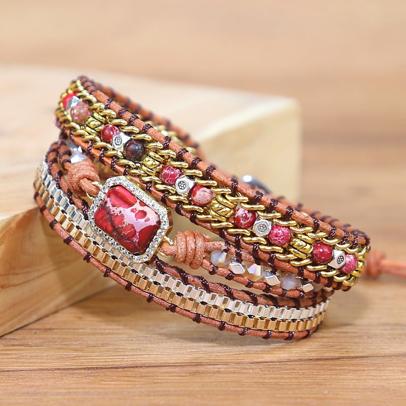 Multi-Layer Woven Bohemian Bracelet in 2 Colors - Wazzi's Wear