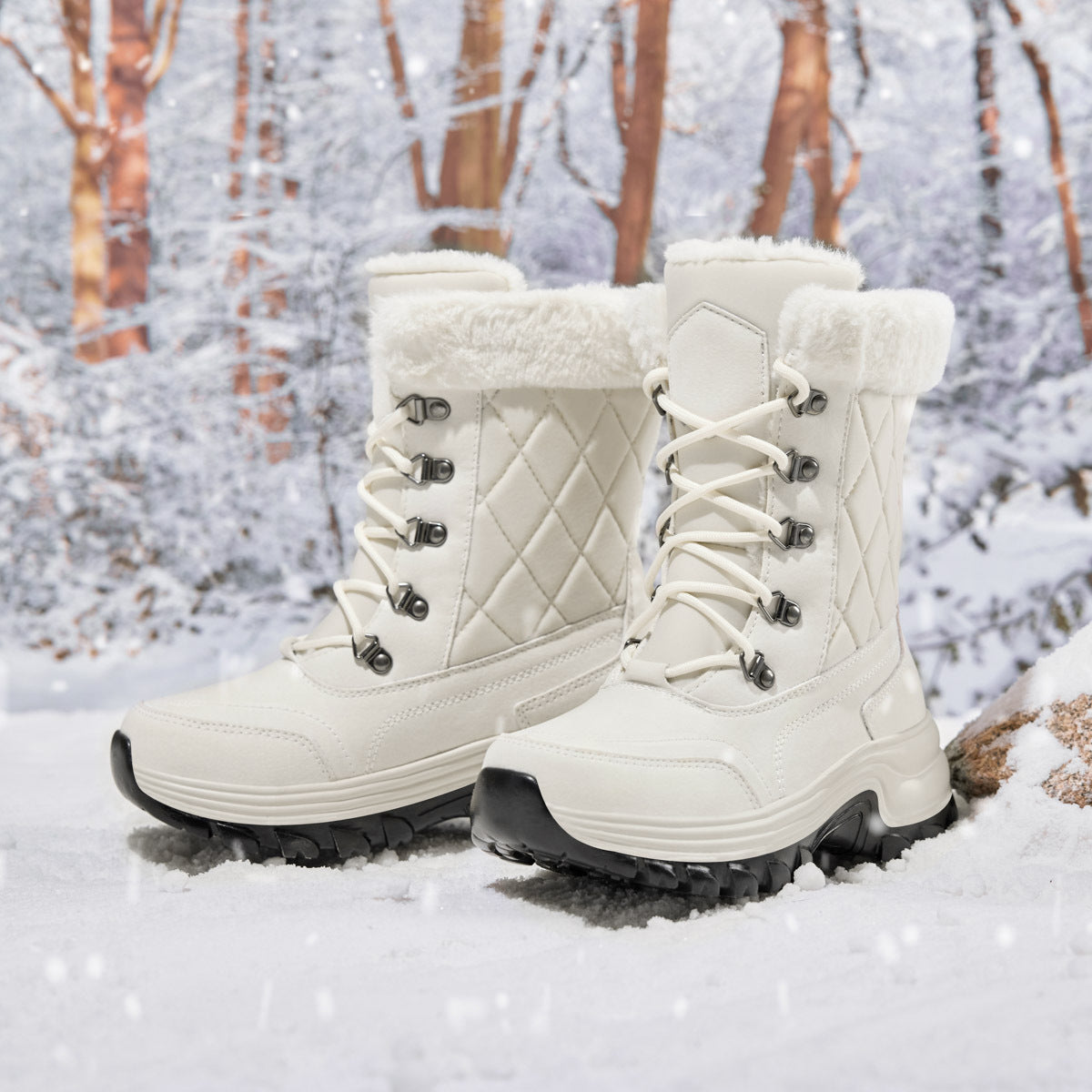 Women's Warm and Thick Fleece-Lined Winter Boots