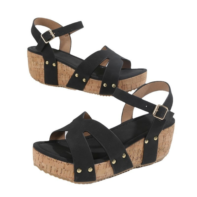 Shoes Rope Bottom Rope Bottom Platform Sandals For Women | Wazzi's Wear
