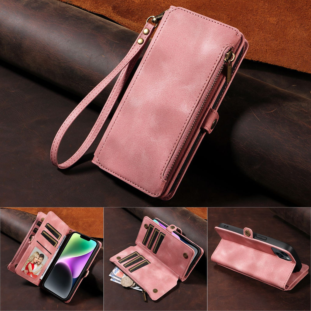 Women’s Pink Multi-Compartment Phone Wallet - Wazzi's Wear