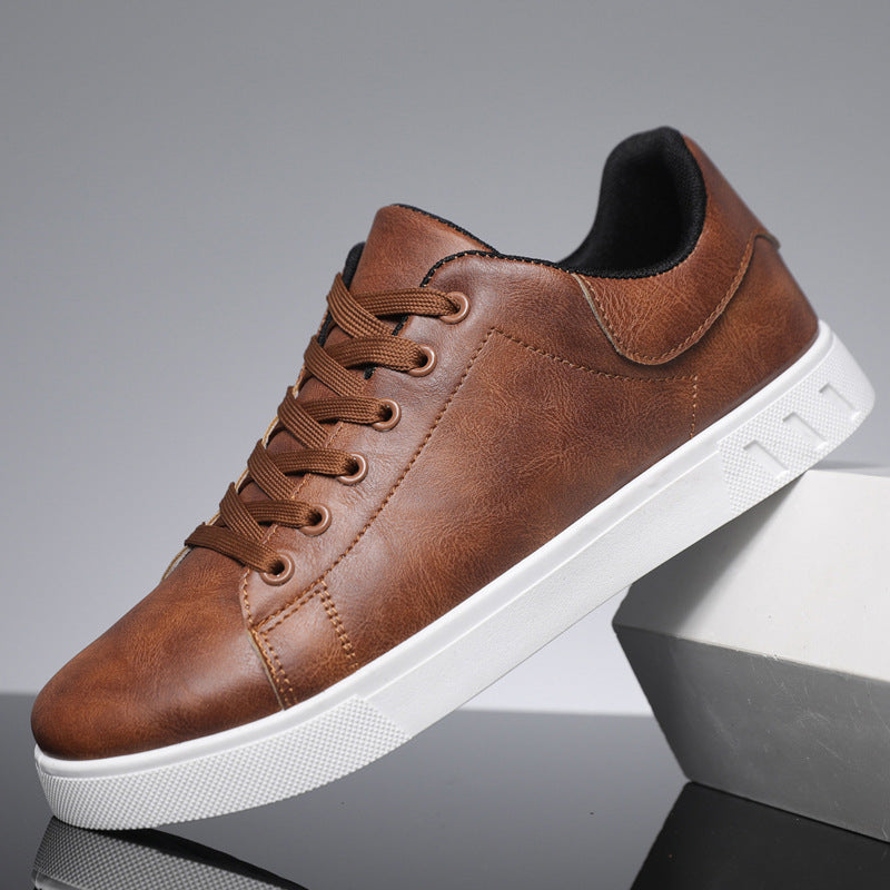 Low Top PU Leather Casual Men’s Sneakers