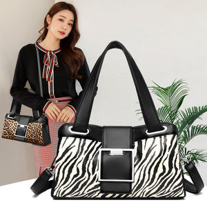Women’s Printed Soft Leather Shoulder Messenger Bag in 2 Patterns - Wazzi's Wear