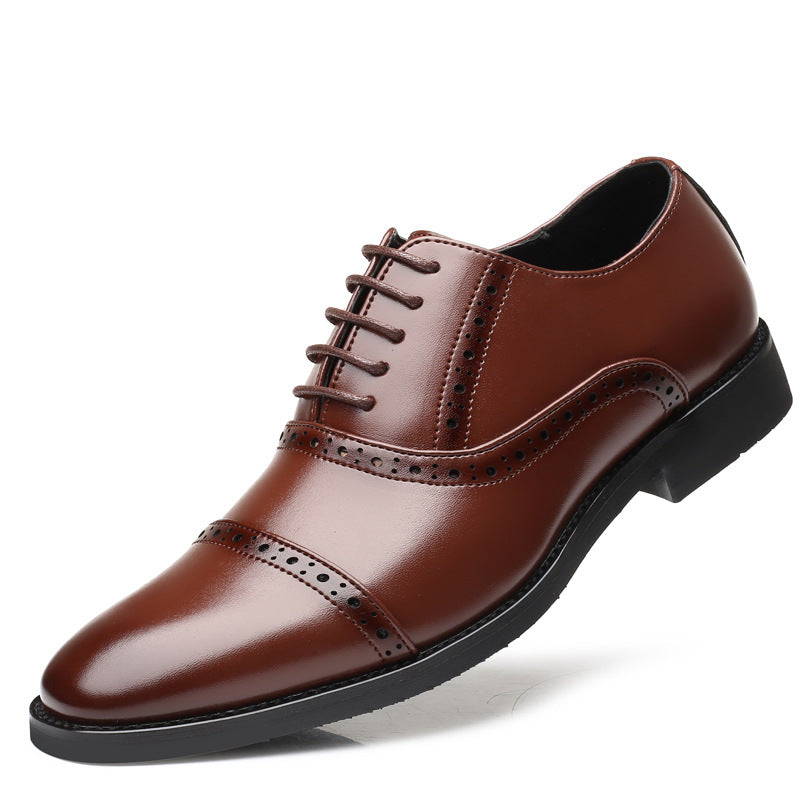 Men’s Leather Dress Shoes in 2 Colors - Wazzi's Wear