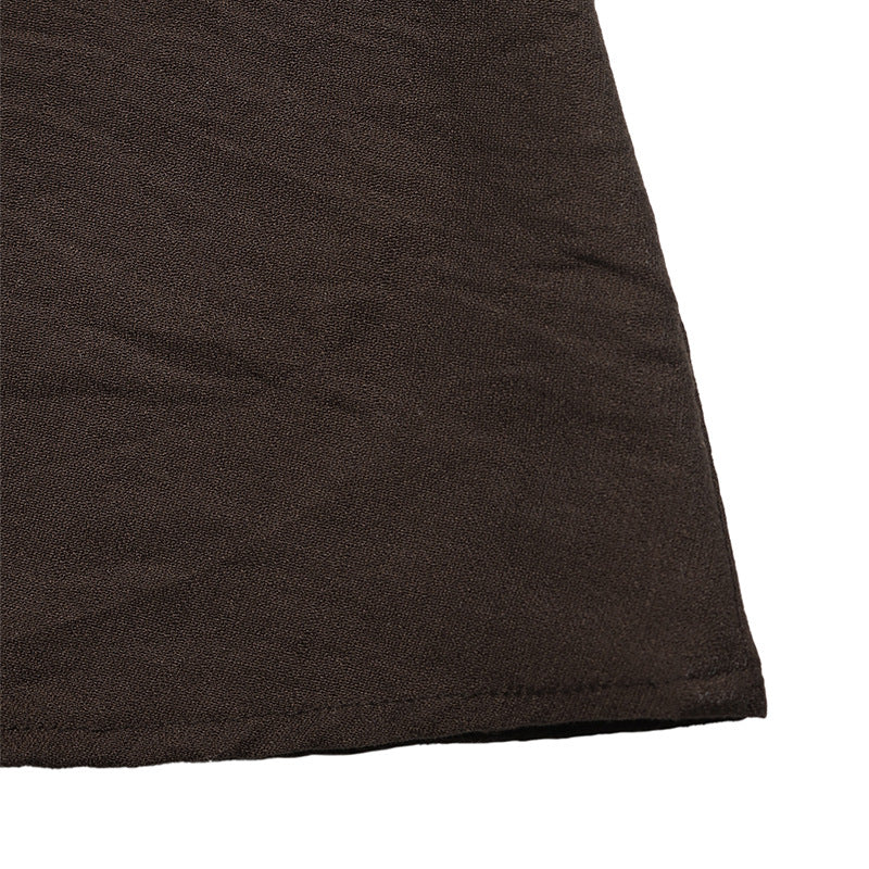 Resort-style Flared Halter Neck Dress